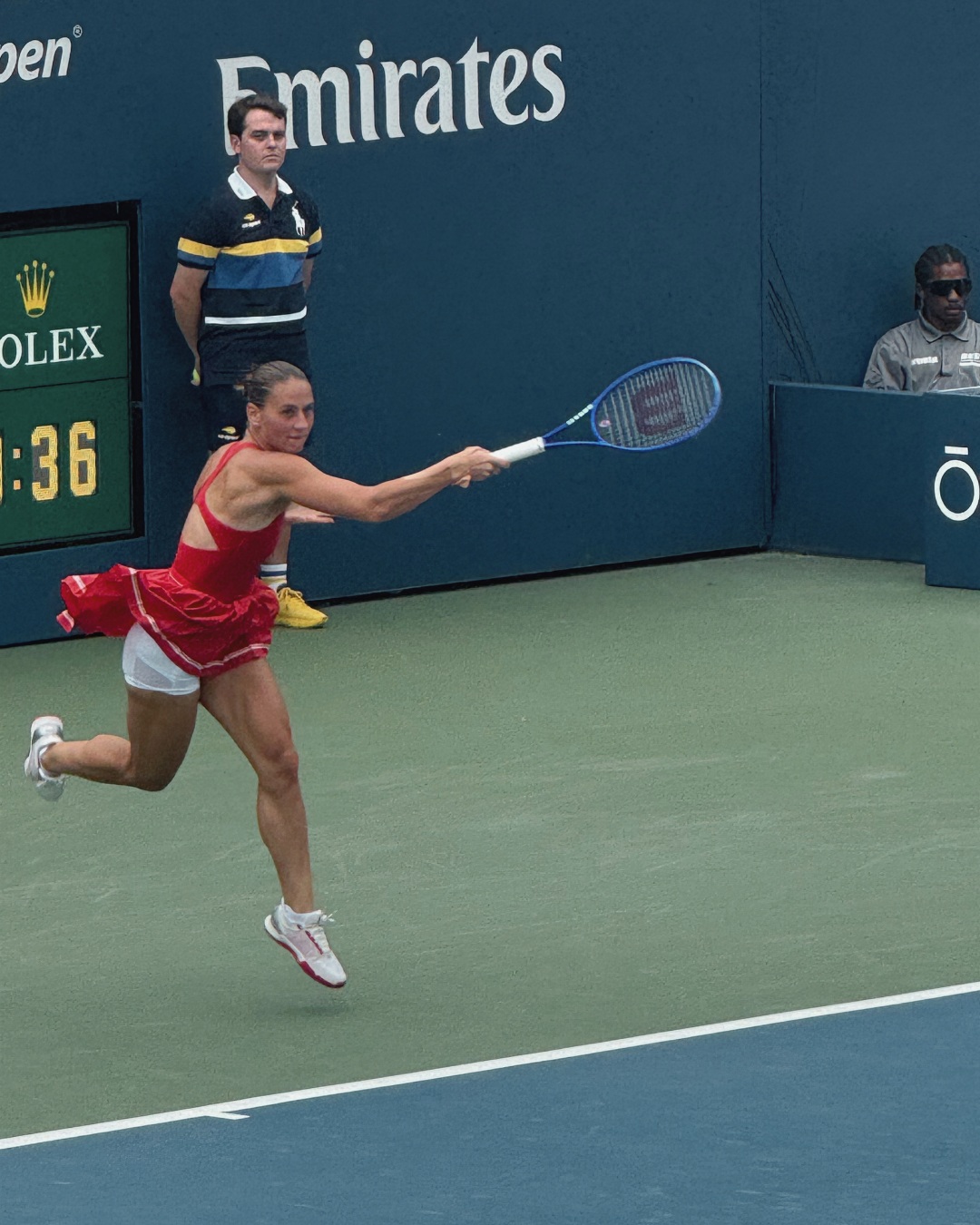 wilson winning tennis dress green Marta Kostyuk wins at us open macys