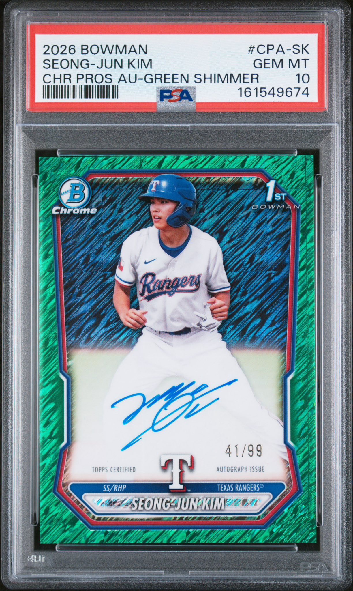 𝗝𝗨𝗦𝗧 𝗣𝗨𝗟𝗟𝗘𝗗: The first Bowman Chrome GPK 1/1