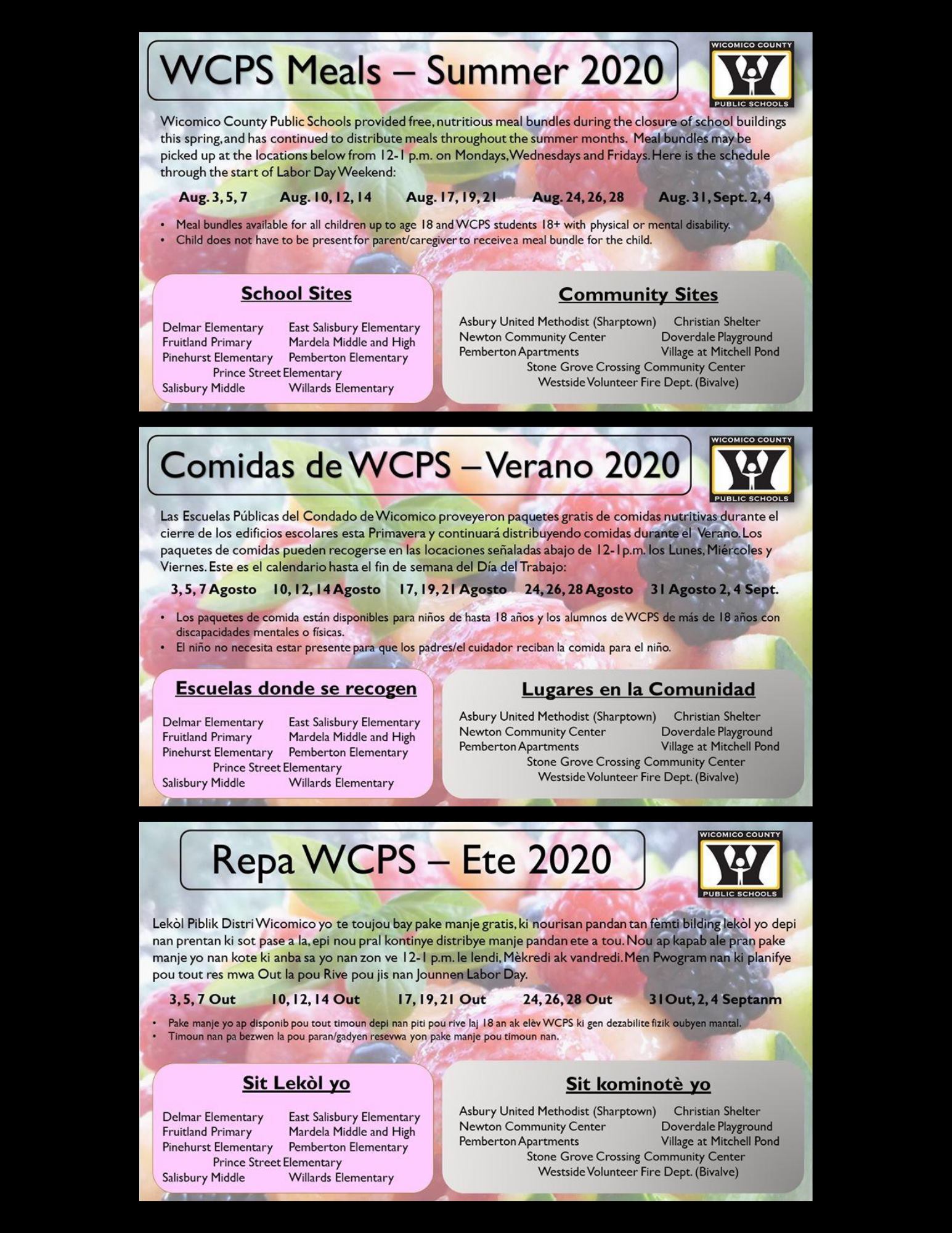 🍊🍞🍴 Wicomico County Public... - City of Salisbury, Maryland