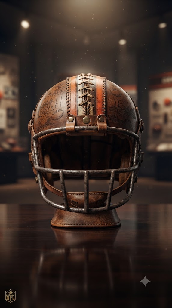 1896 football helmet Vintage c.1960 Based on one of the most popular on Arkansas Razorbacks Original Dripping Football