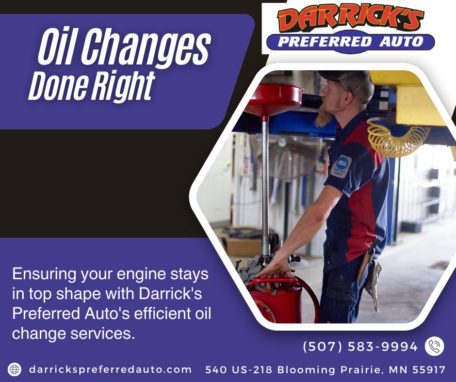 ハッピーライフ Oil Change Services for a Healthy Engine at Darrick's Preferred Auto