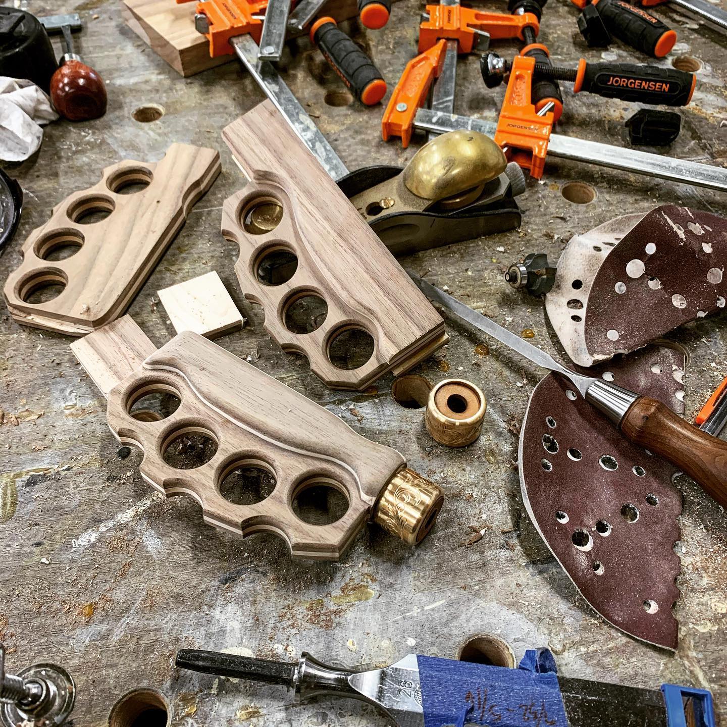 Bourbon - I spent the afternoon working on two chisel handles for an ...