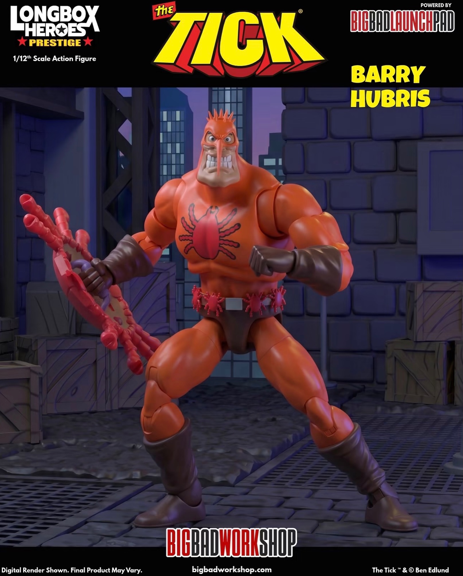 The Tick Barry Hubris 1/12 scale action figure