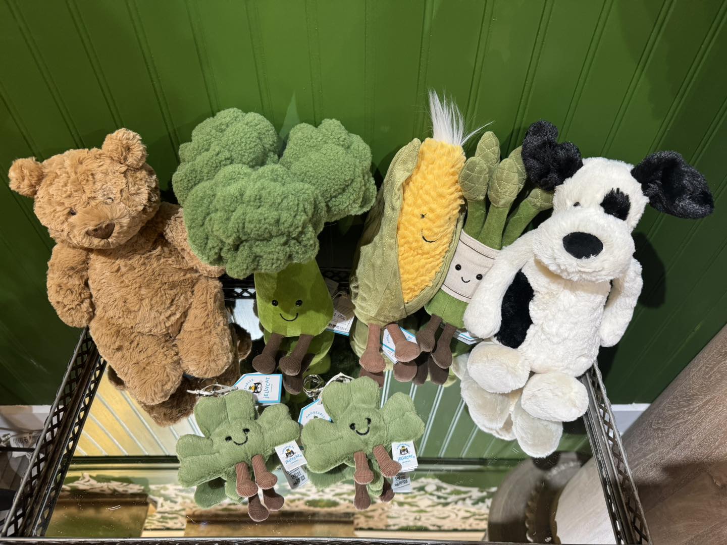 Jellycat Amuseables Siofra Shamrock bag charms!♡♡♡♡♡ I think