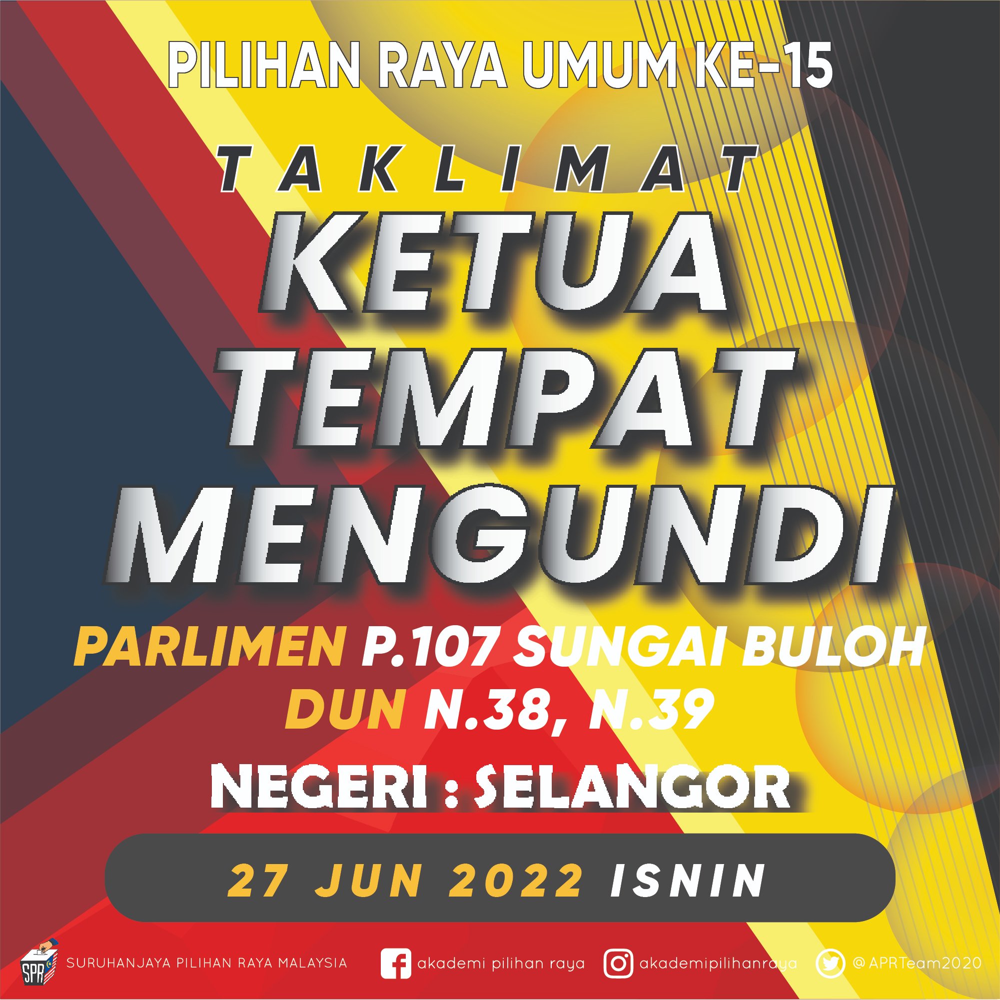 TAKLIMAT PETUGAS PILIHAN RAYA UMUM... - Akademi Pilihan Raya | Facebook