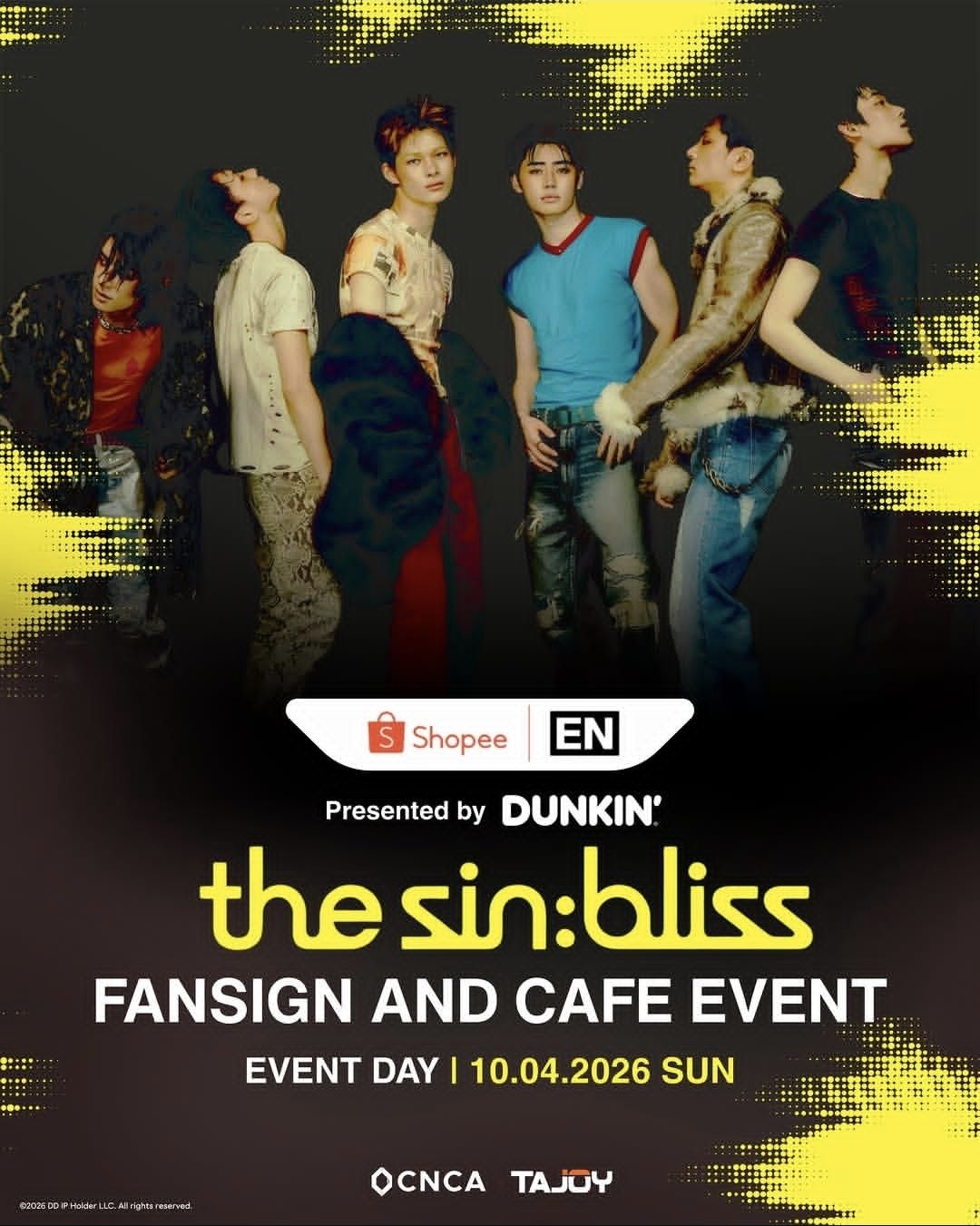 ENHYPEN fansign and cafe event on October 4, presented by Dunkin