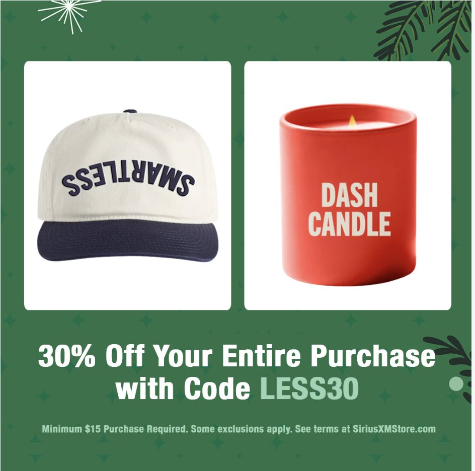 SmartLess - Holiday cheer = 30% off SmartLess merch Grab the hat, grab ...
