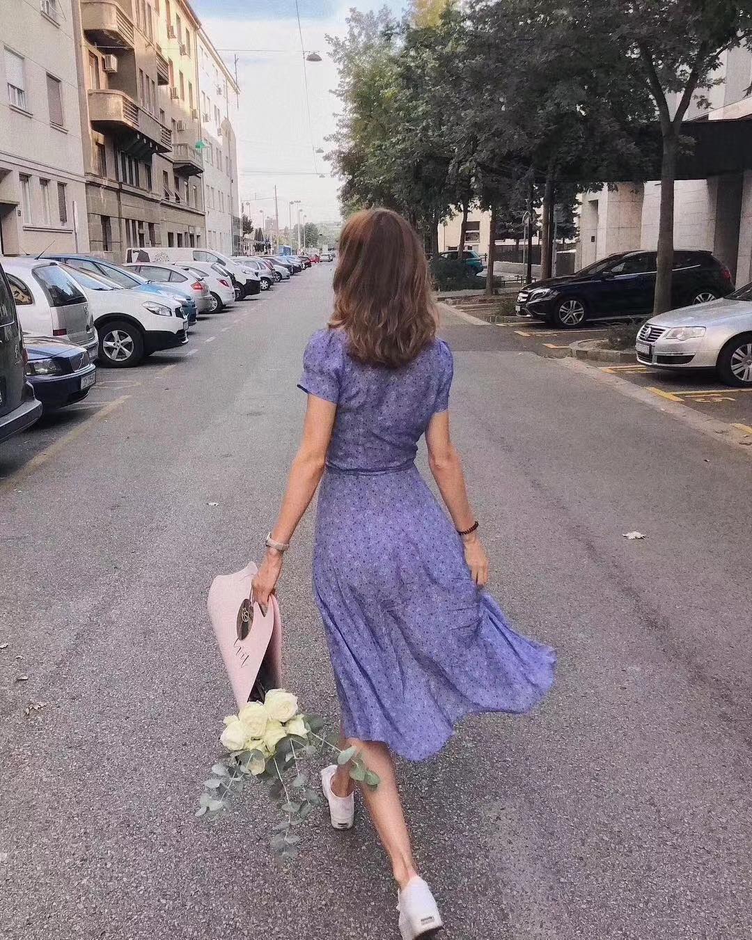 open lace back dress Purple Metallic Side Split Midi Dress  IRHAZ