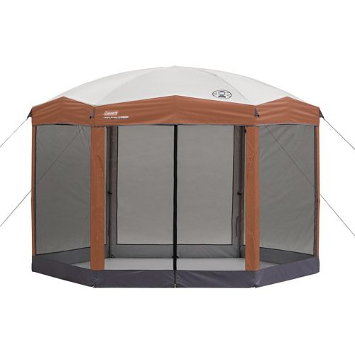 Coleman screen canopy joint tarp II setup complete