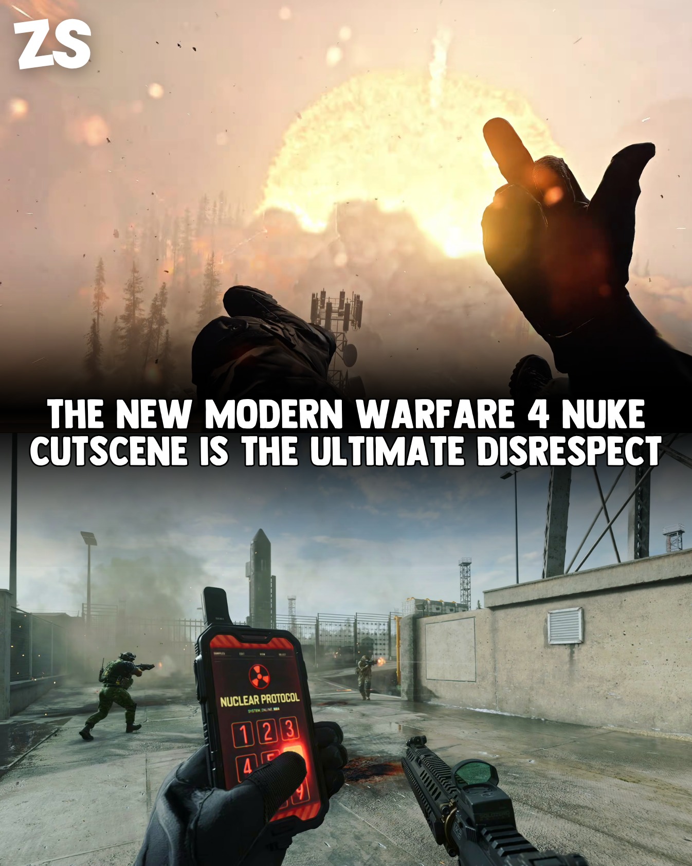 み The new Tactical Nuke animation in Modern Warfare 4 might be the