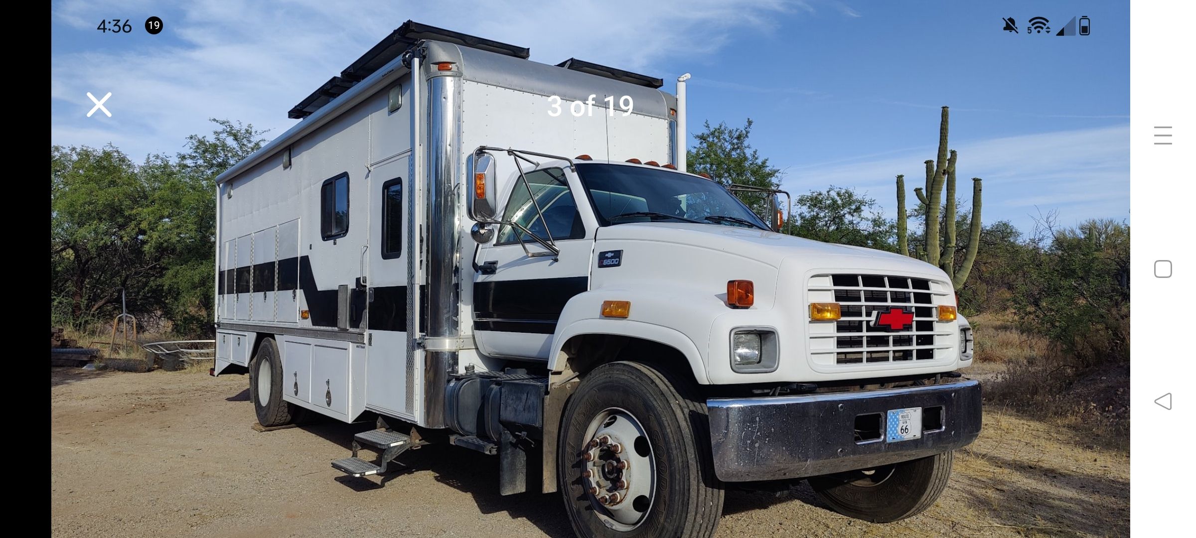 1999 GMC C6500 converted to RV and toy hauler