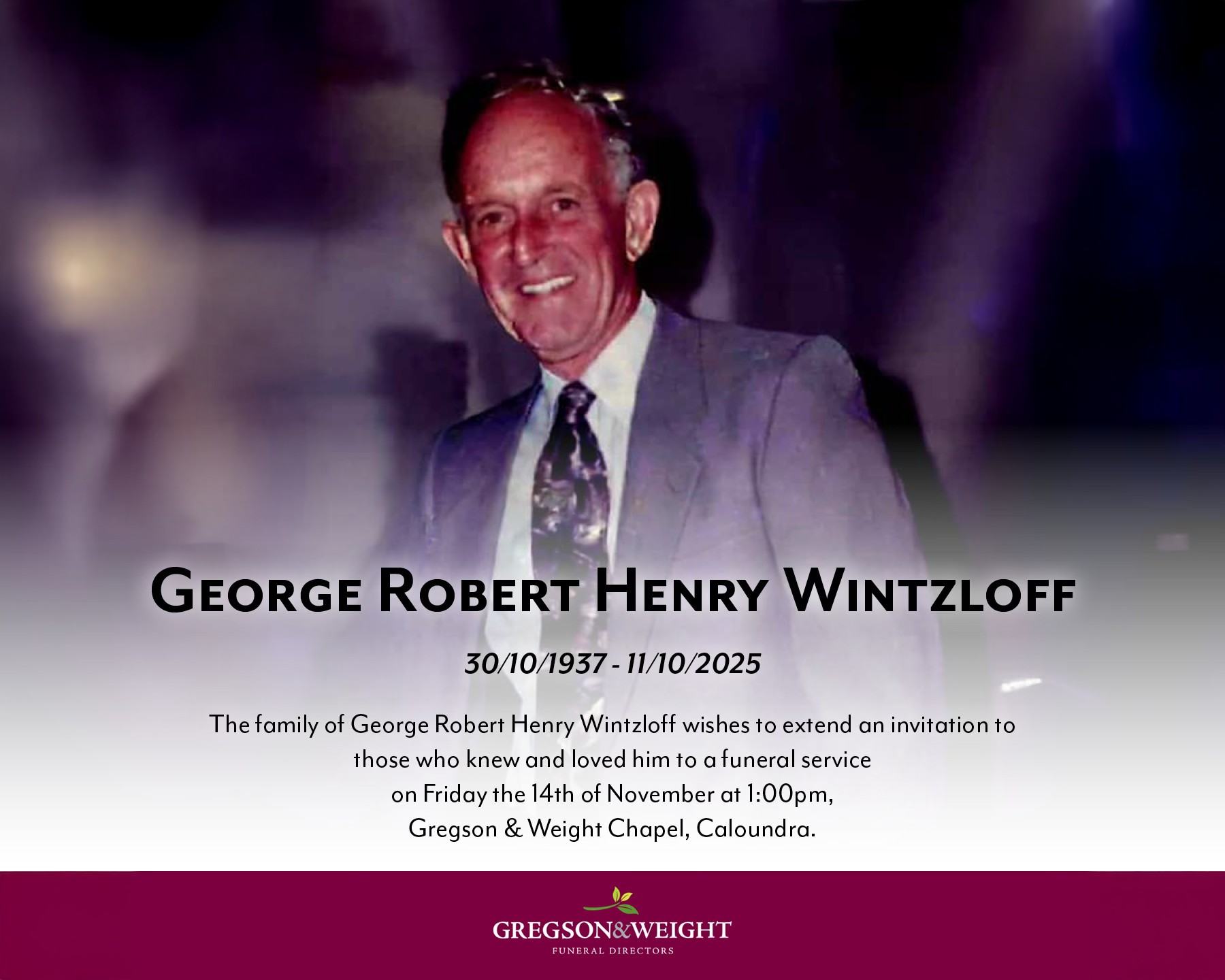 The family of George Robert... - Gregson and Weight Funerals | Facebook