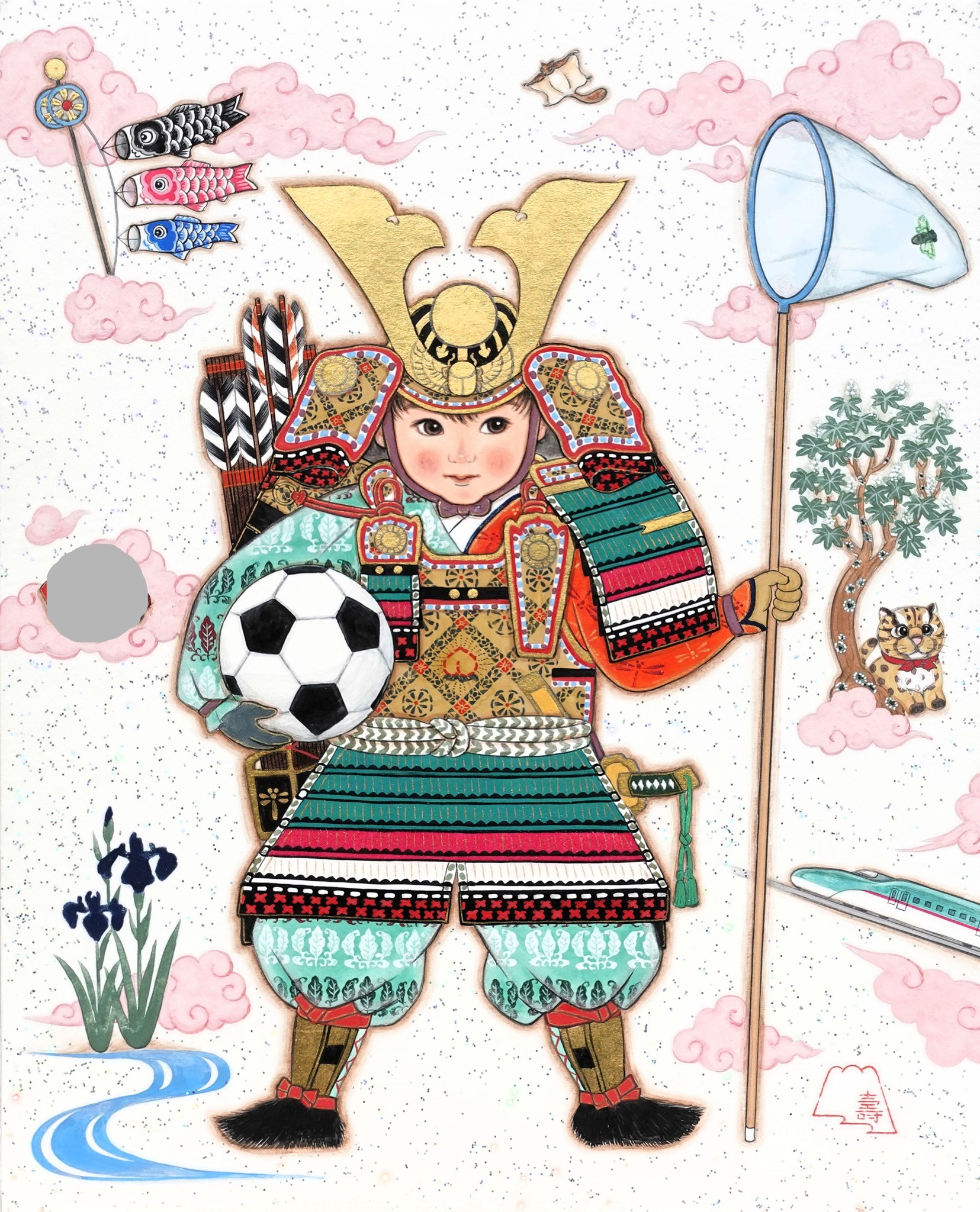 昔描いた貝合わせ(風)の画像を発掘しました。😄🌸🌸🌸 そういえば、下