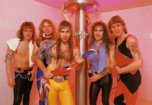 Iron Maiden taken around 1984–1985 during their Powerslave tour