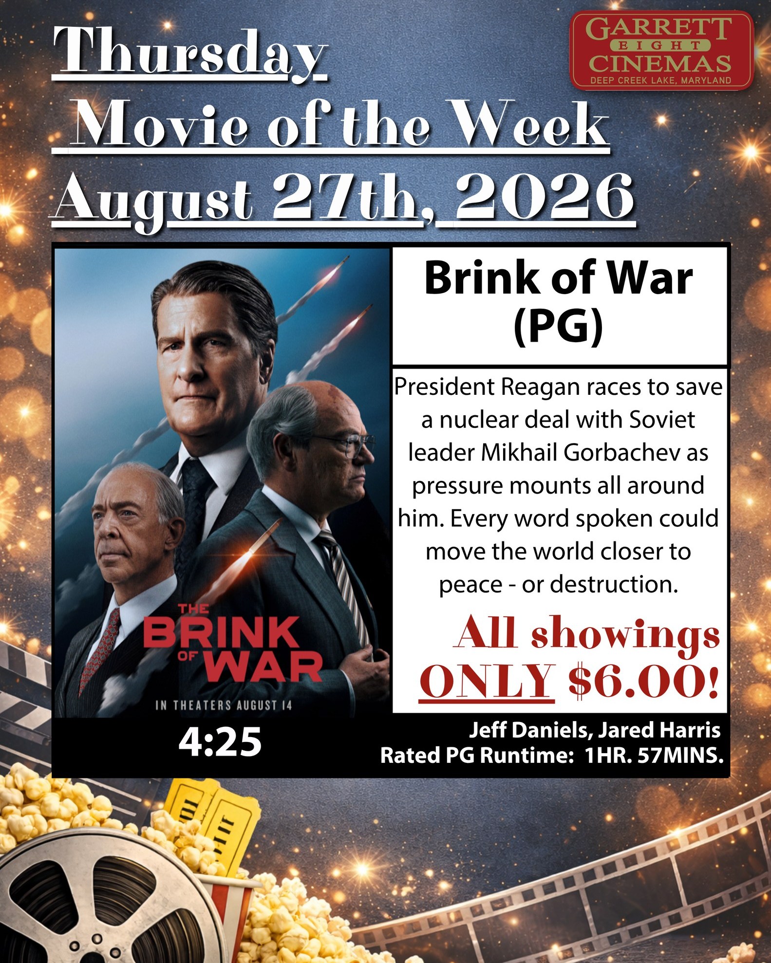 Check out our FULL movie line up! garrett8cinema.com GARRETT EIGHT