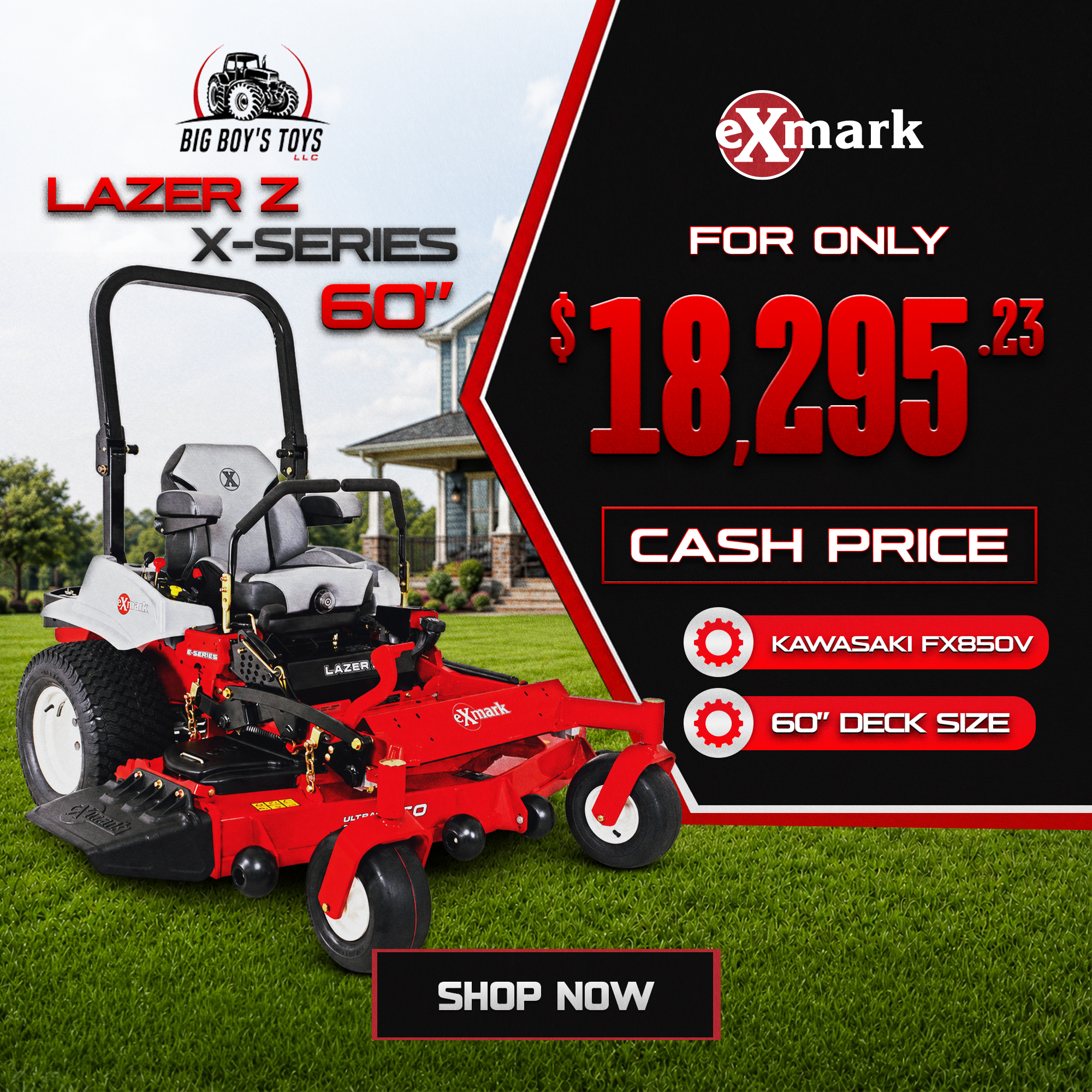 🚜 READY TO RIDE? EXMARK MOWERS FROM $5,175.23! 🚜 Get a legendary