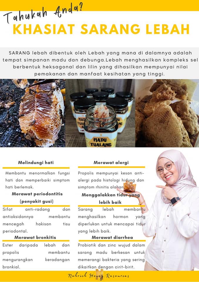 Khasiat Sarang Lebah Madu Tualang Asli Nah By Azira Facebook