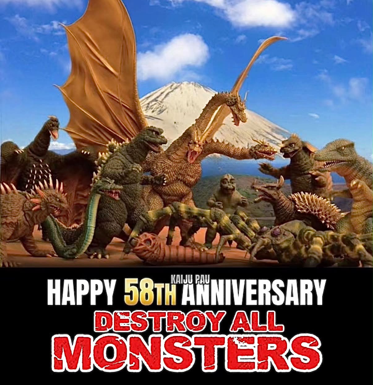 59 years ago, Destroy All Monsters released in Japan! One of my