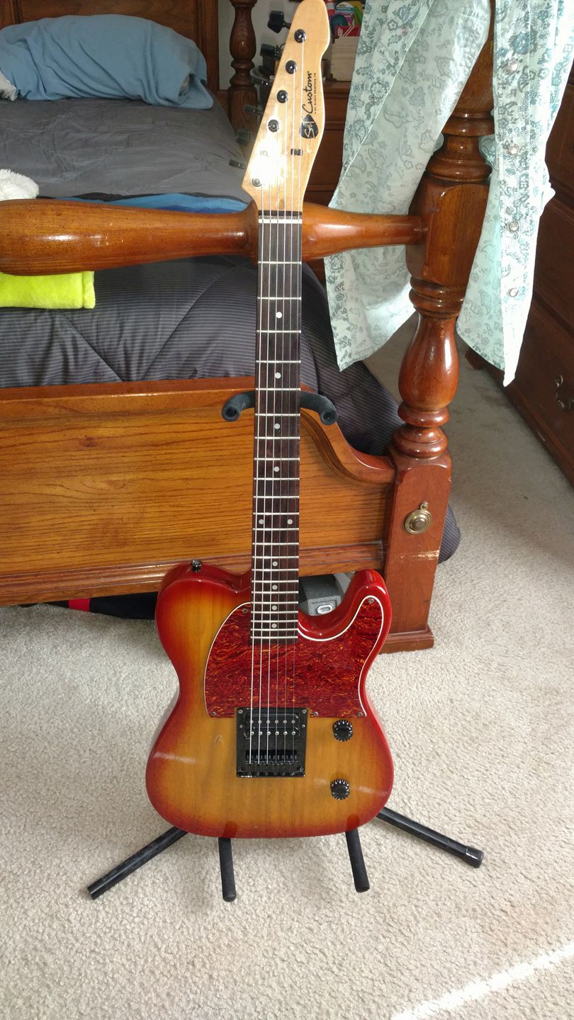 Metallic blue Telecaster with Seymour Duncan mini JB and Cat P90