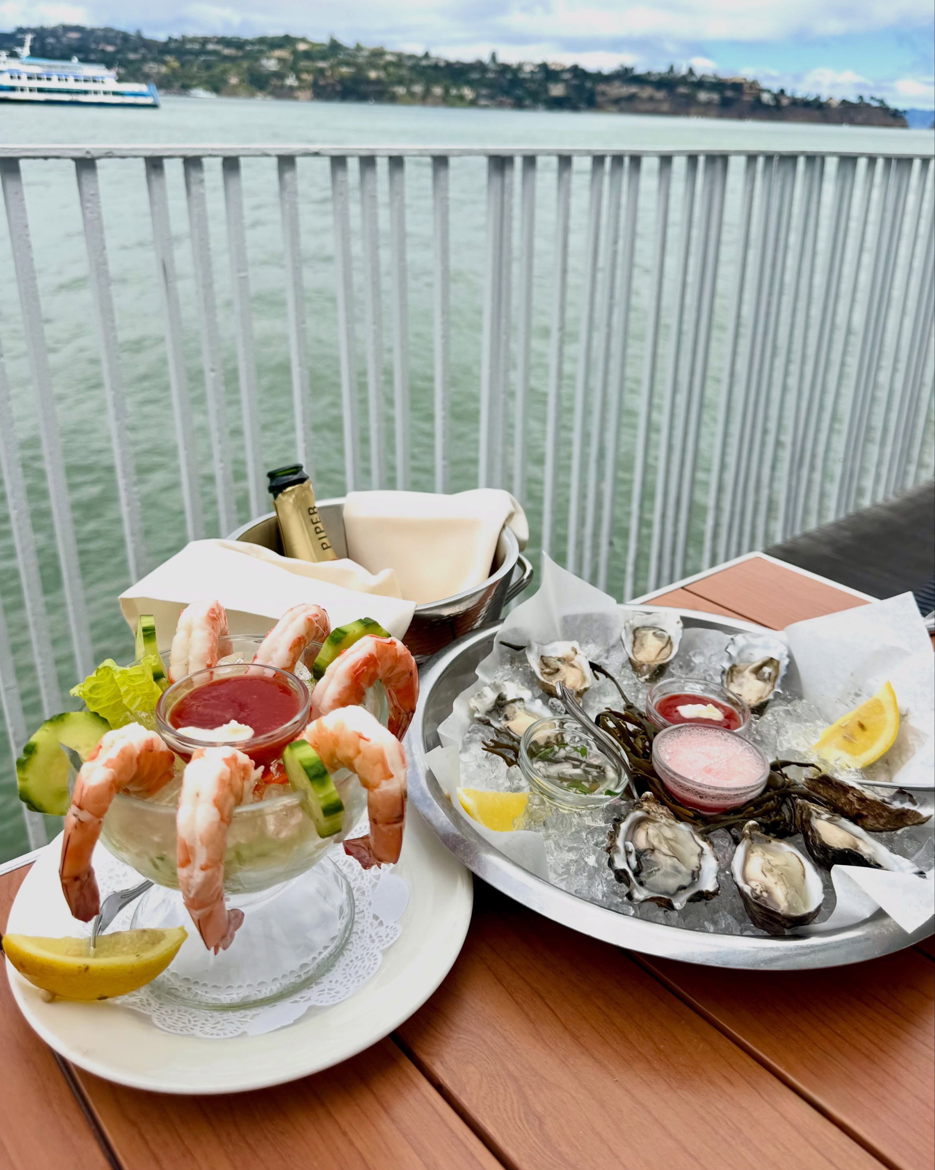 Dinner at #scomassausalito ,an Italian restaurant on the sea in
