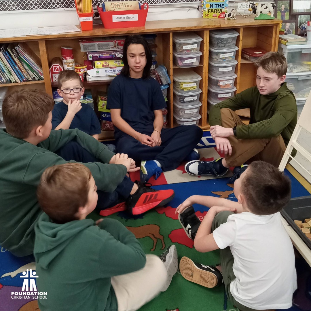 Foundation - Prayer Buddies 💙 Eighth graders and first graders, joining ...