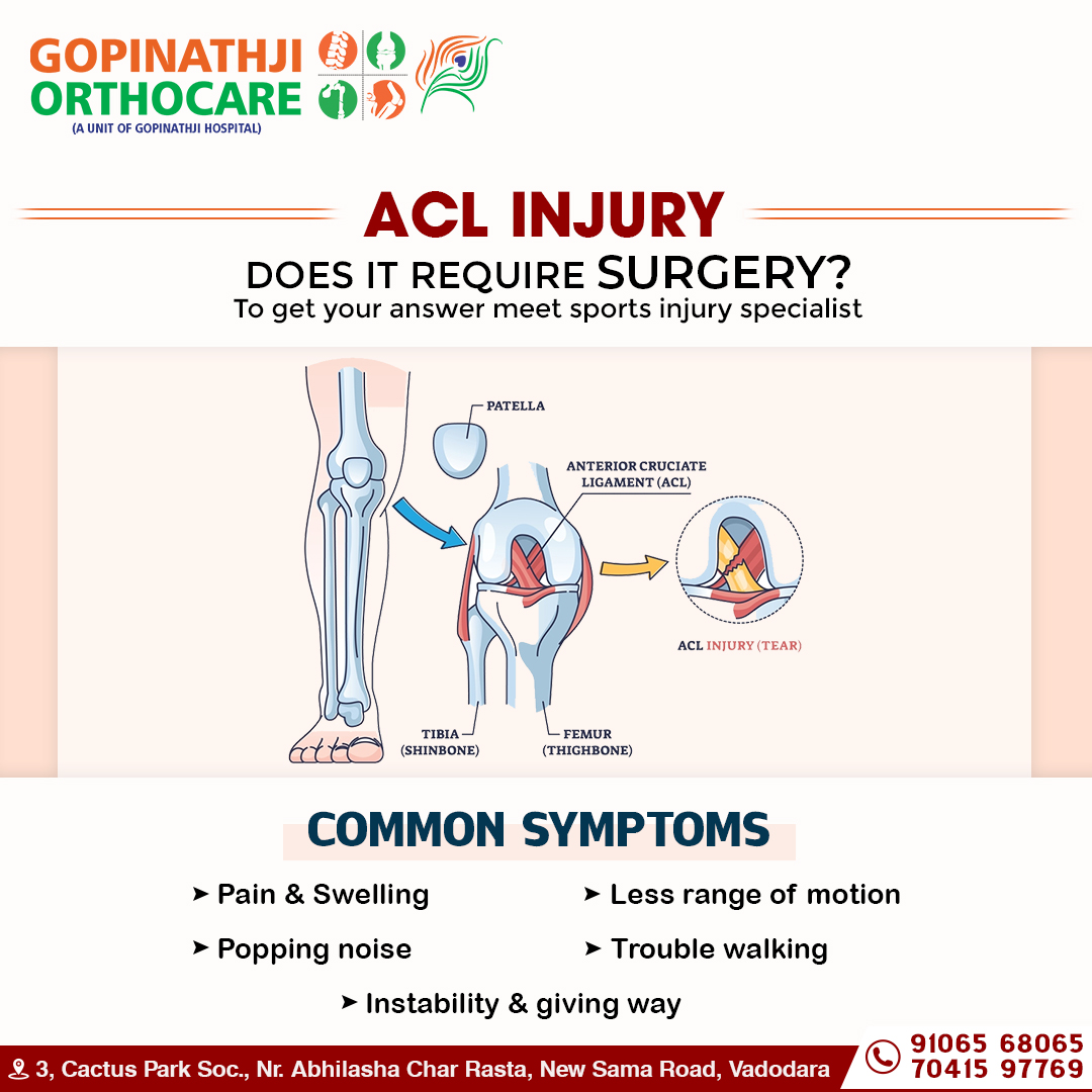 ACL injury or anterior cruciate... - Gopinathji Orthocare | Facebook