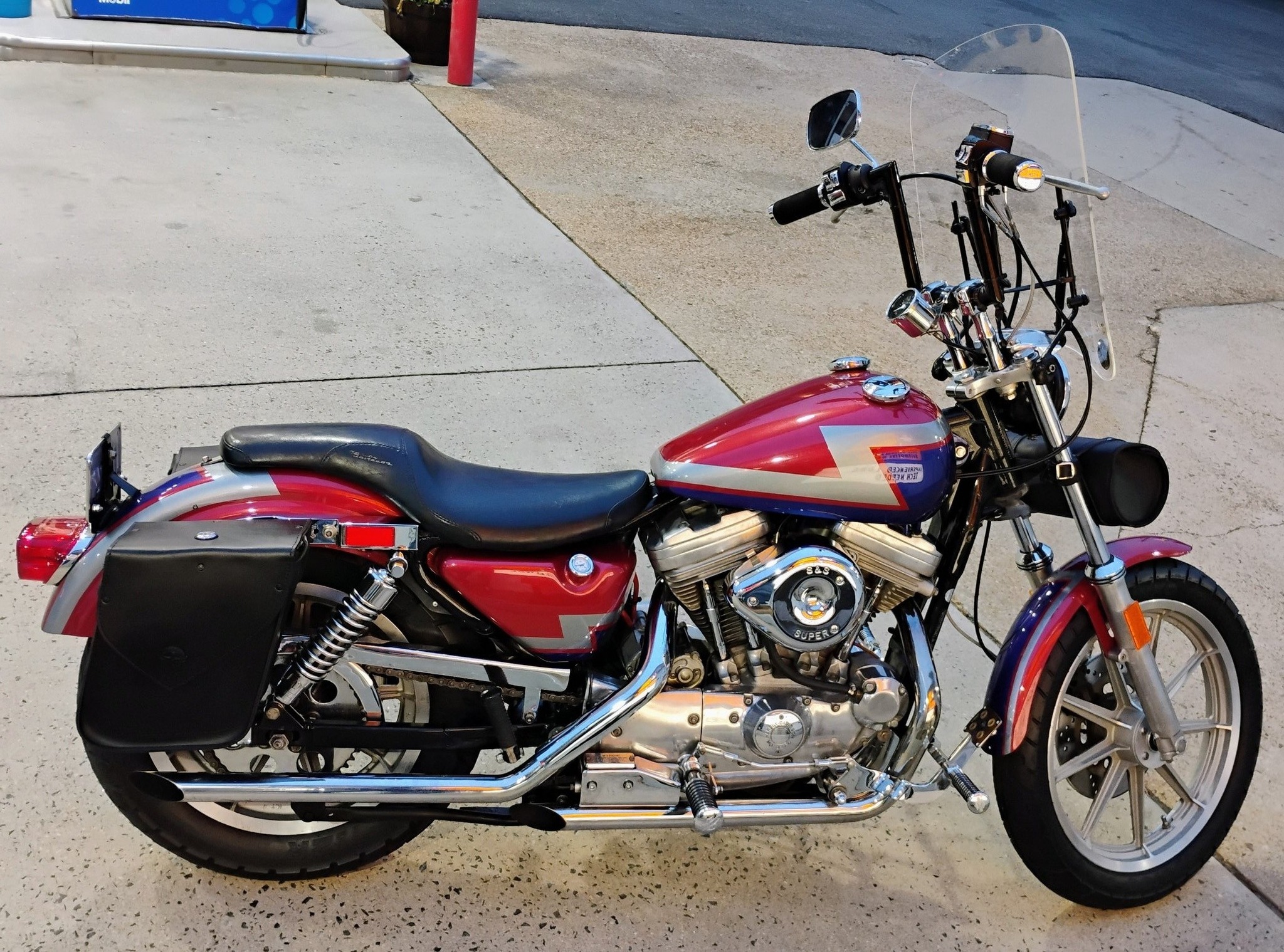 1986 Harley-Davidson Sportster with ZZTop paint job