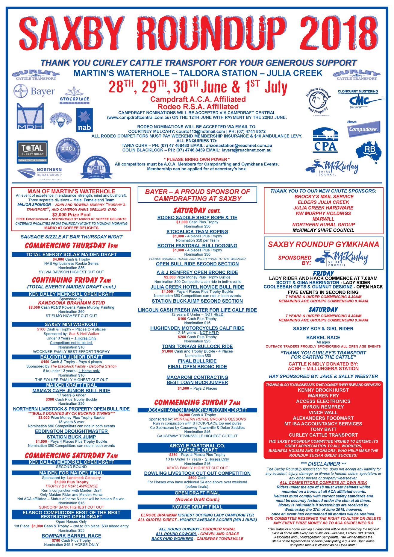 SAXBY ROUND-UP Rodeo... - National Rodeo Council of Australia | Facebook