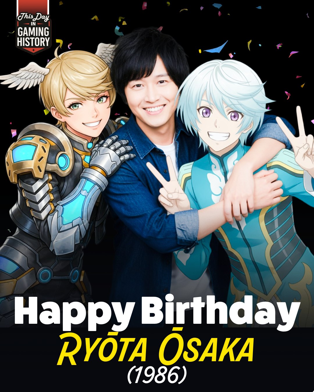 Happy 40th Birthday, Ryōta Ōsaka! 🎉 As the brilliant voice behind