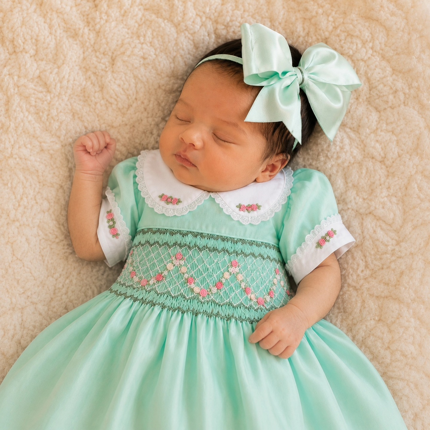 bebe mint green dress Ocean Baby smocked petticoat for girls Retail Price:199.000000
