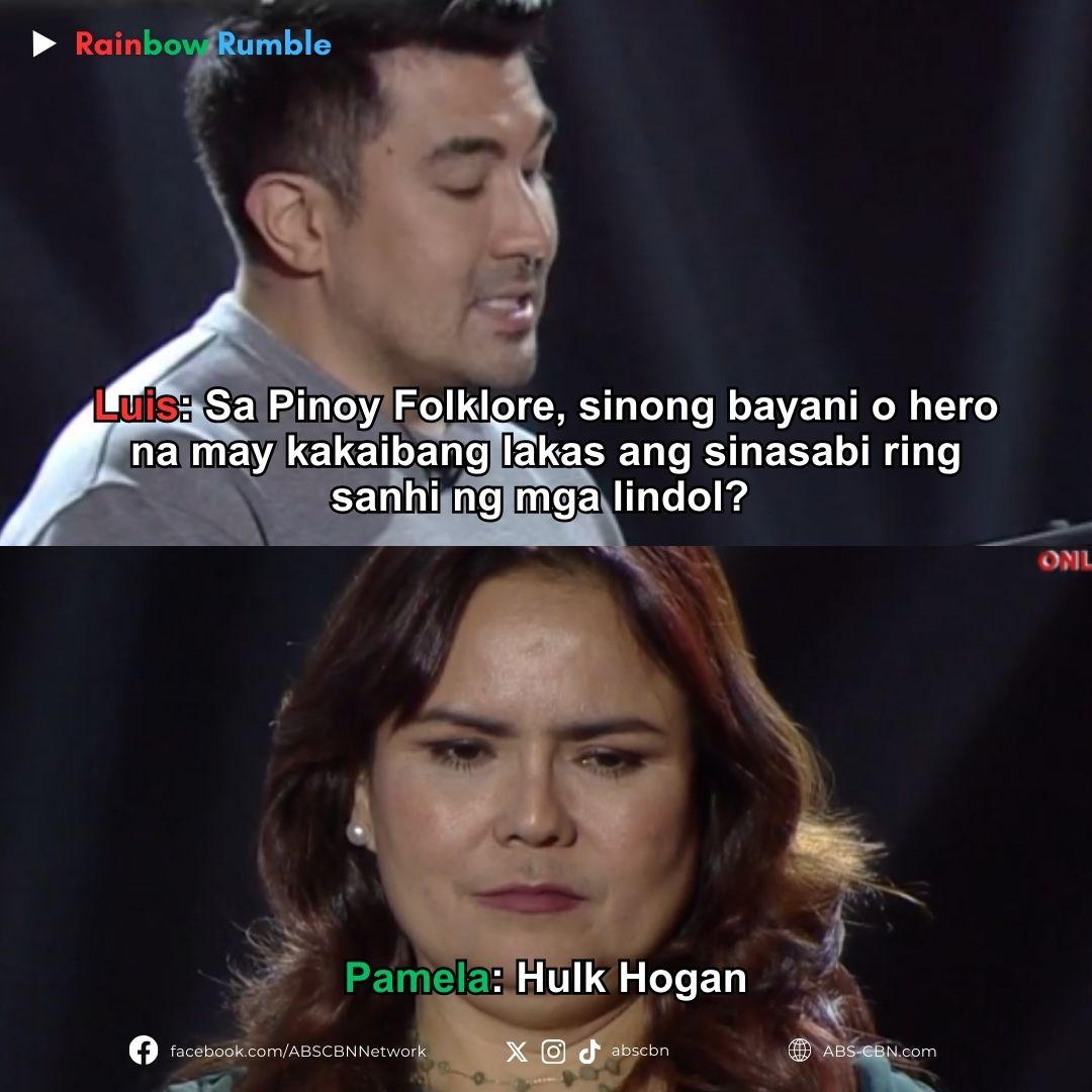 ABS-CBN - Unique ang sagot ni Pamela! 😄 #RainbowRumble | Facebook