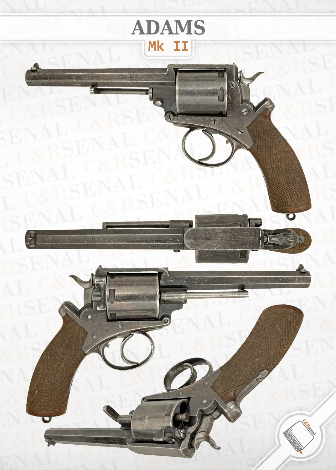 C&Rsenal - British Adams Mark II Revolver The British Empire was a slow ...