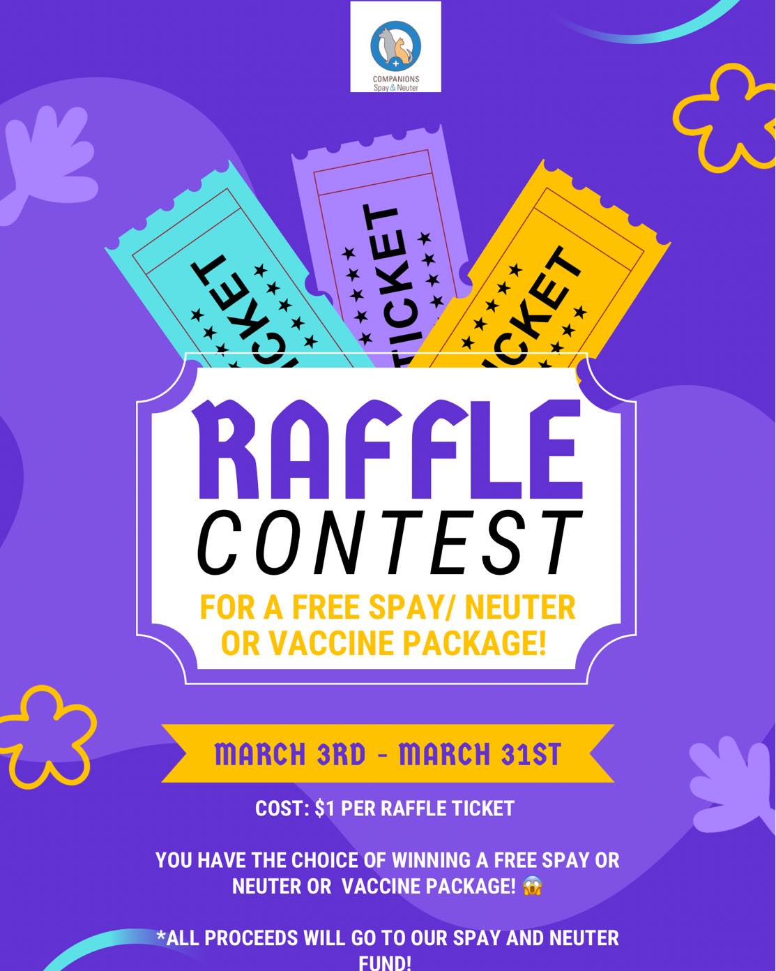 Companions - 🎉 Raffle Contest Alert! 🎉 This month, we’re hosting a ...