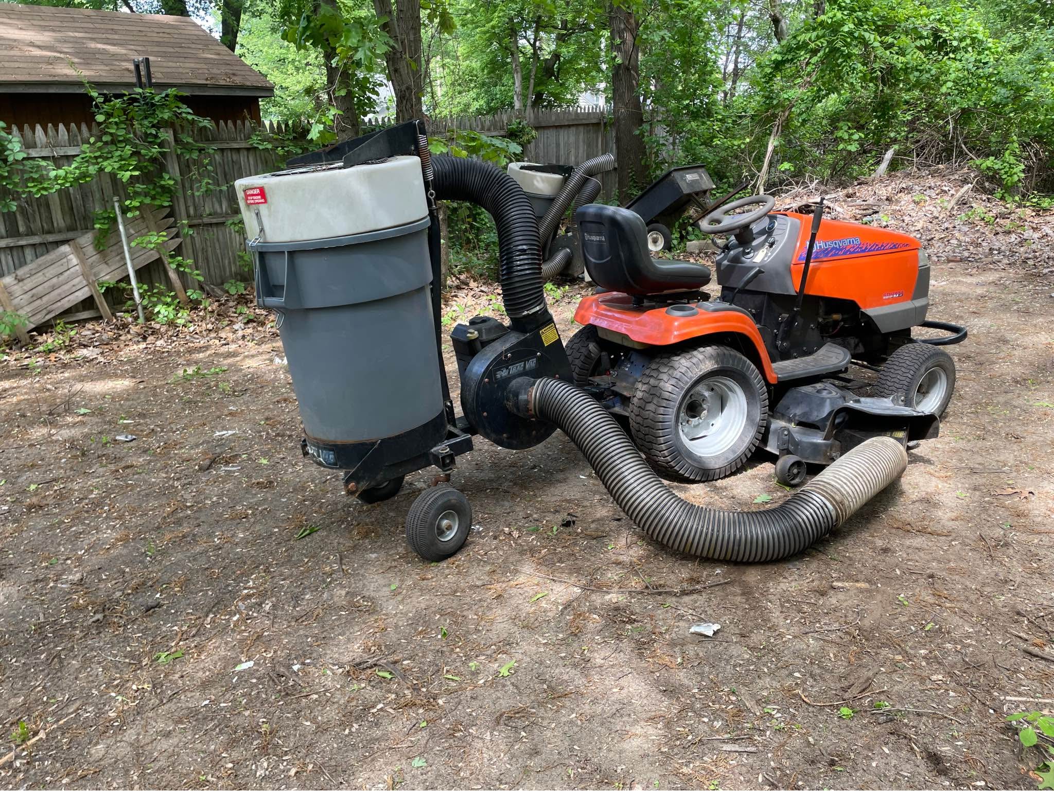 Husqvarna Gth2654 riding mower &amp; leaf vac system - Lawn Mowers ...