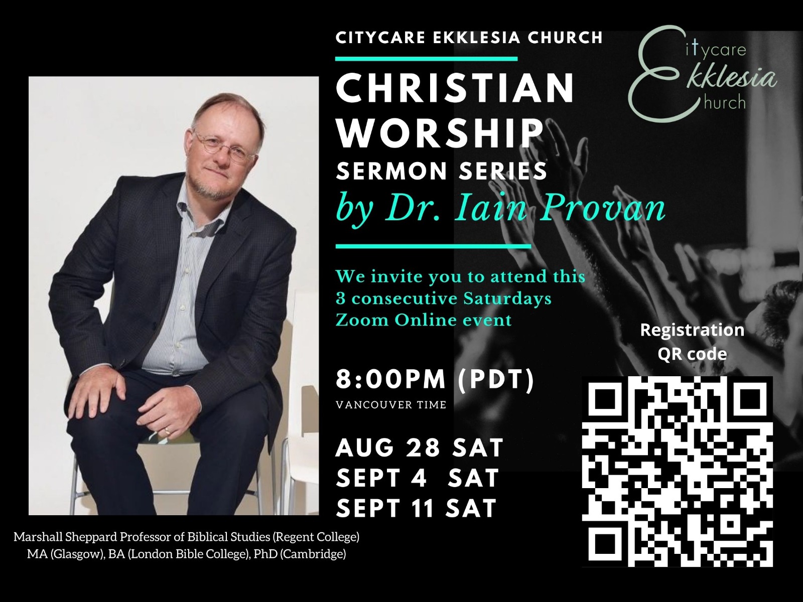 Regent College 教授 Iain Provan... - CEC Saturday Service