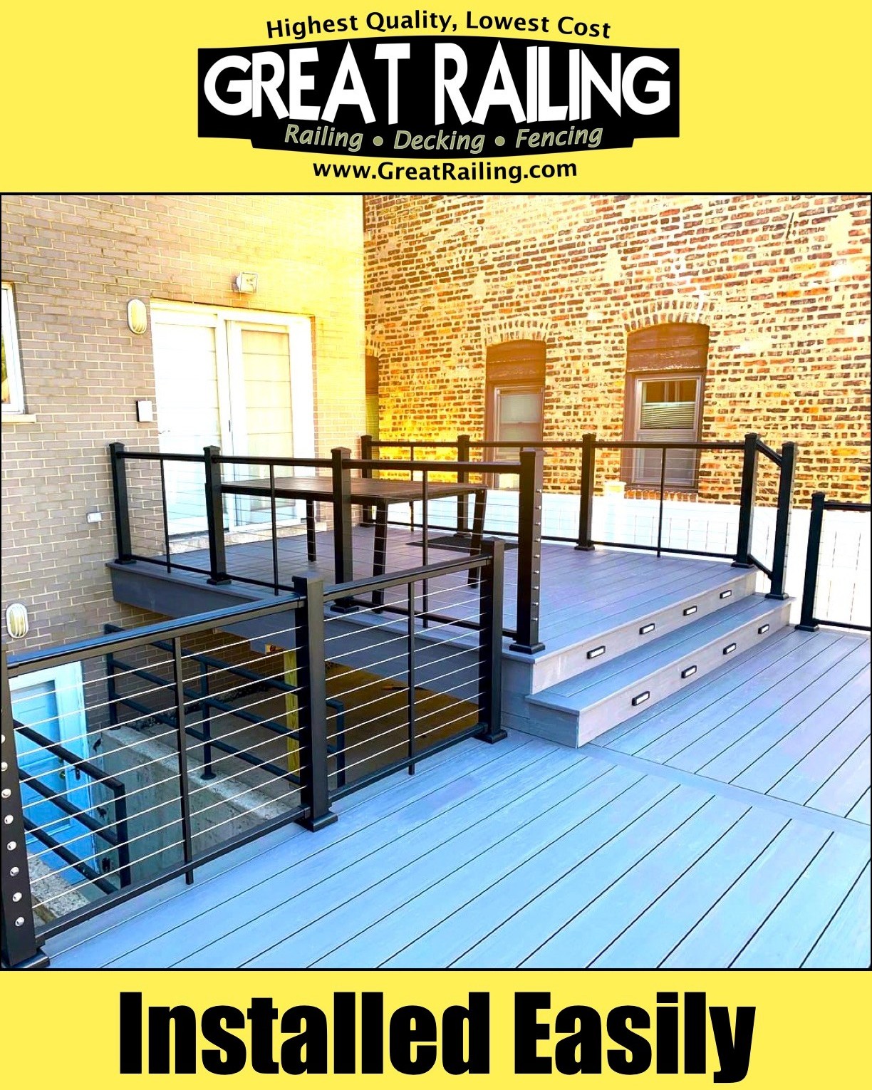 Great - Sleek Design. Simple Installation. 💪 The Afco 175 Cable Railing ...