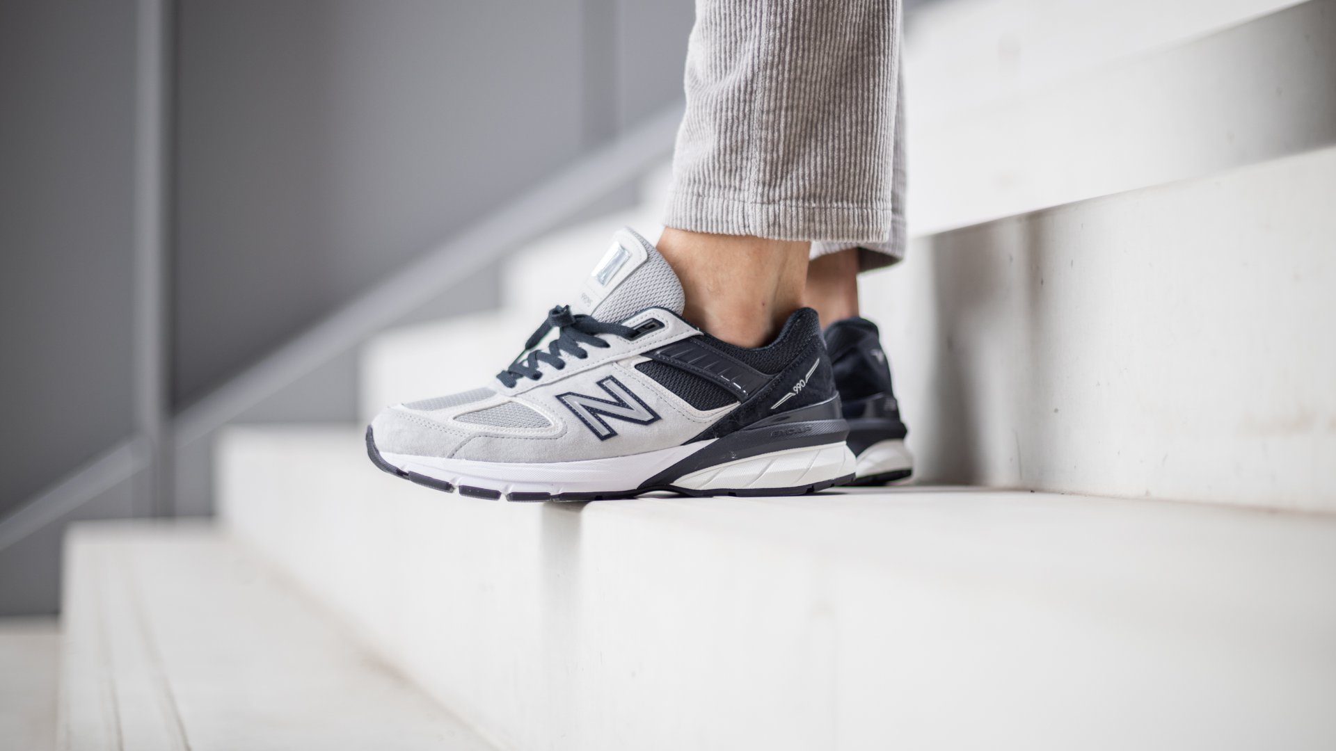 New Balance M990GT5 Navy/Light Grey-Black Made in USA. Shop now