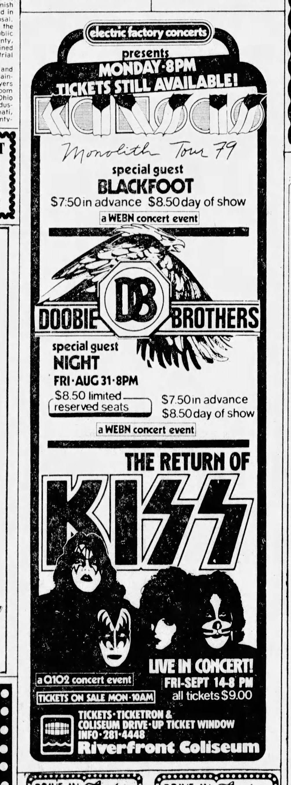 KISS brings 'Dynasty' tour to Riverfront Coliseum in Cincinnati