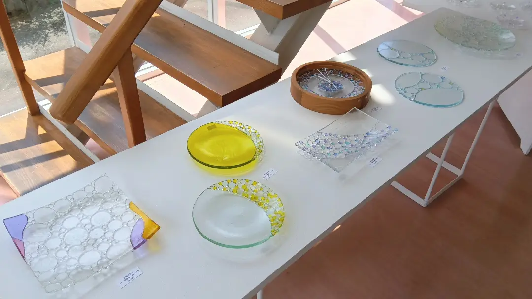 明後日からは【美鈴硝子・吉田絵里子ガラス2人展】が始まります