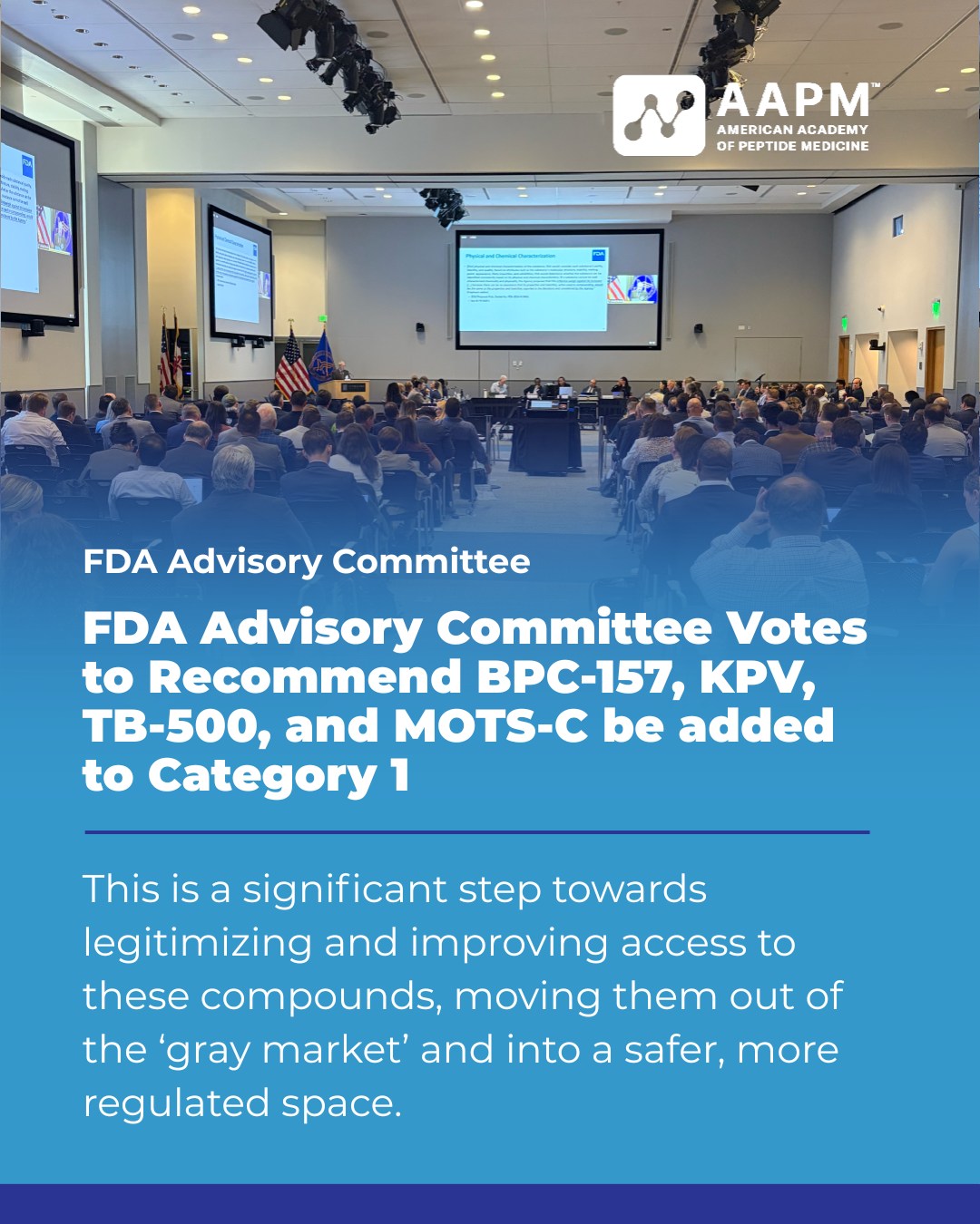 fda warning bpc-157 unapproved peptide marketing An advisory committee voted Thursday to remove compounding restrictions on four peptides despite little evidence the products are safe or effective for medical use. In a series of 8-6 votes (with Ask the Doctors - Sports & Exercise Nutrition Color:Rainbow