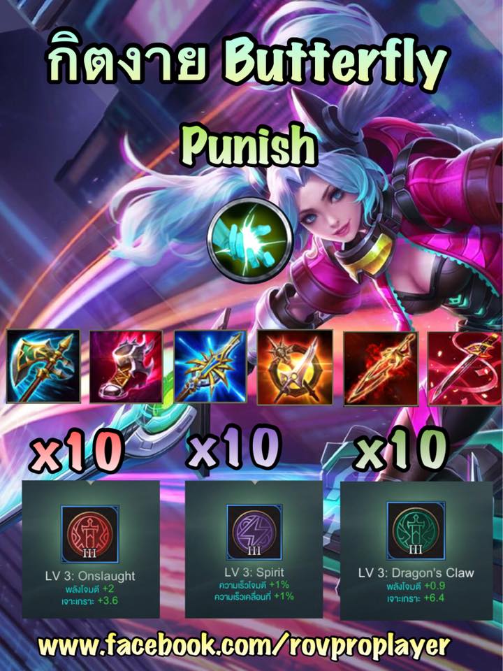 ROV Pro Player - ⭐️ไหลๆๆ ไหลรัวๆ ด้วยเซ็ต Butterfly...