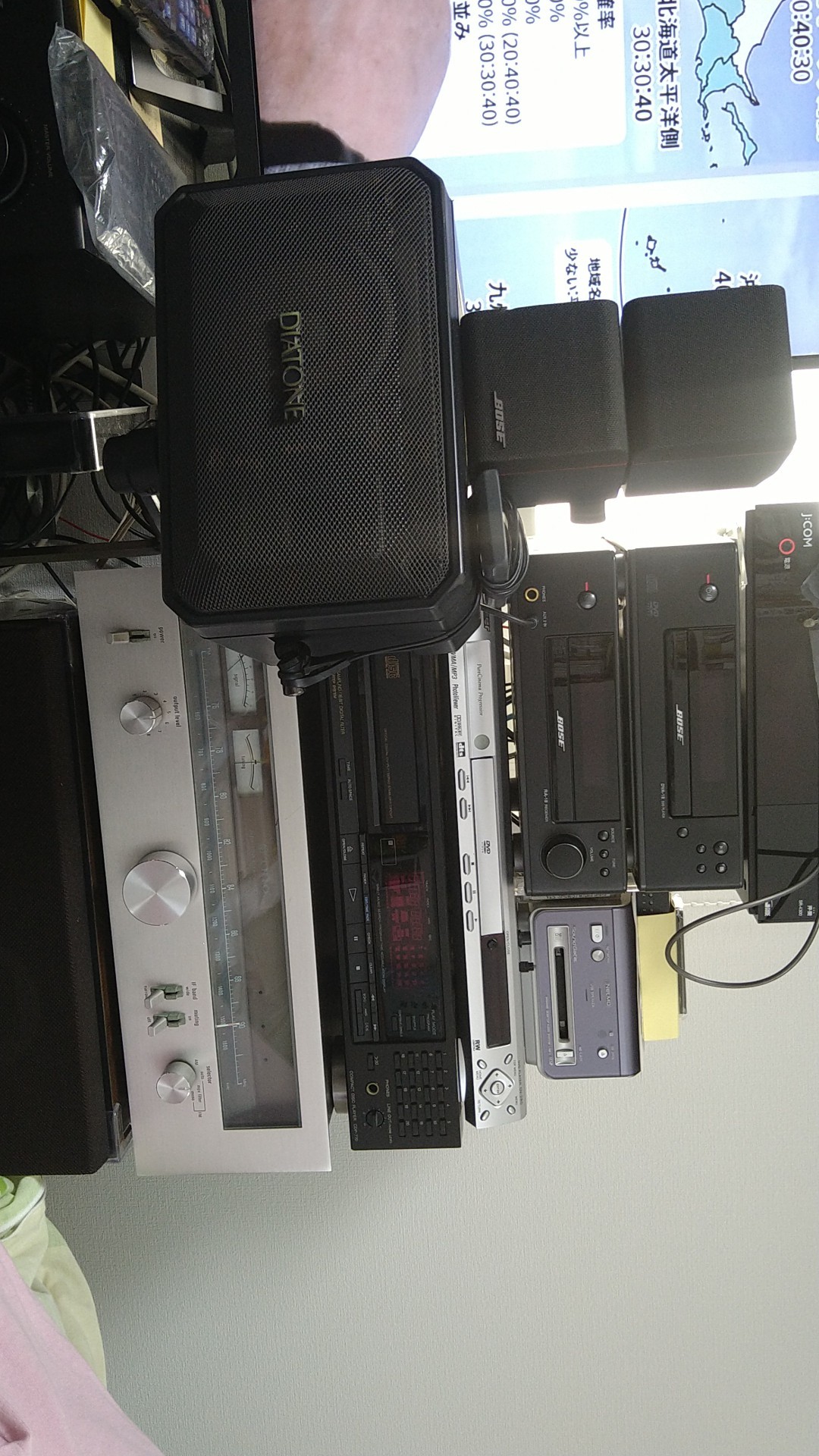 交換しました DIATONEのDS-105が直ったので。同じOEMなのに不思議と