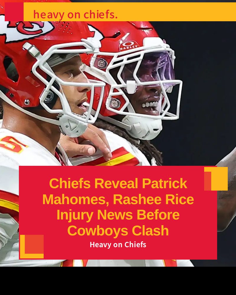 Heavy - The Kansas City Chiefs revealed injury news for Patrick Mahomes ...