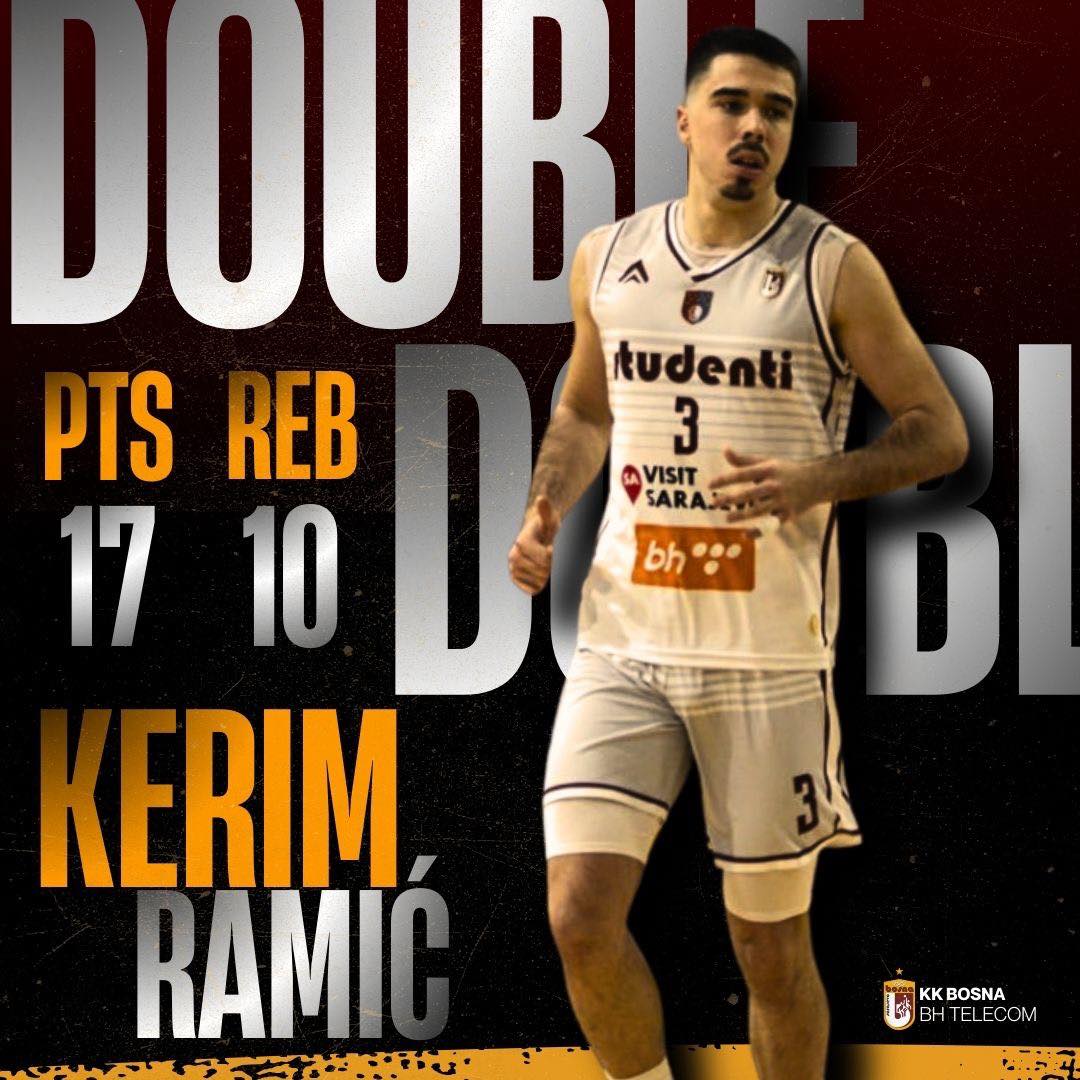 KK - Kerim Ramić vs IUS MVP performance 💥 17 PTS | 10 REB | 66% 3FGA ...