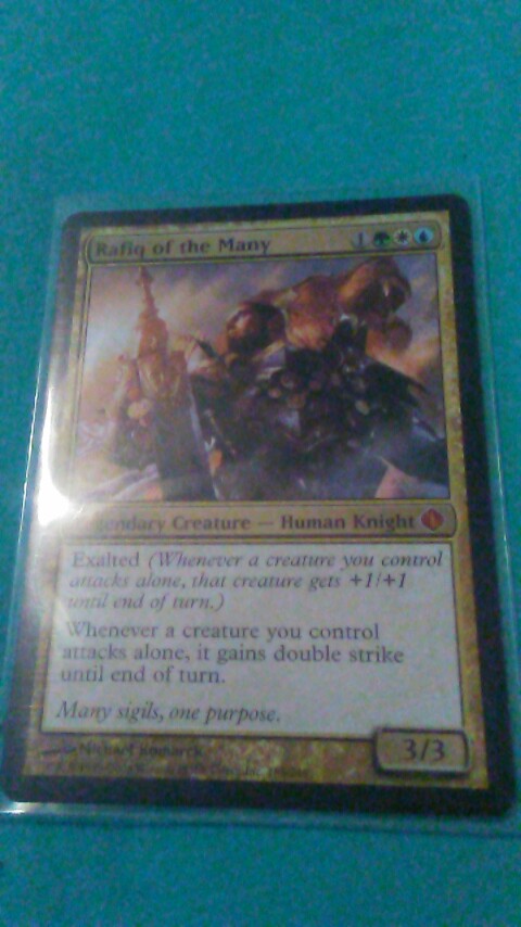 mtg rafiq of the many commander deck EDH Deck 100 Magic Cards Custom Deck Bant Combat Voltron Rafiq - MTG Wiki