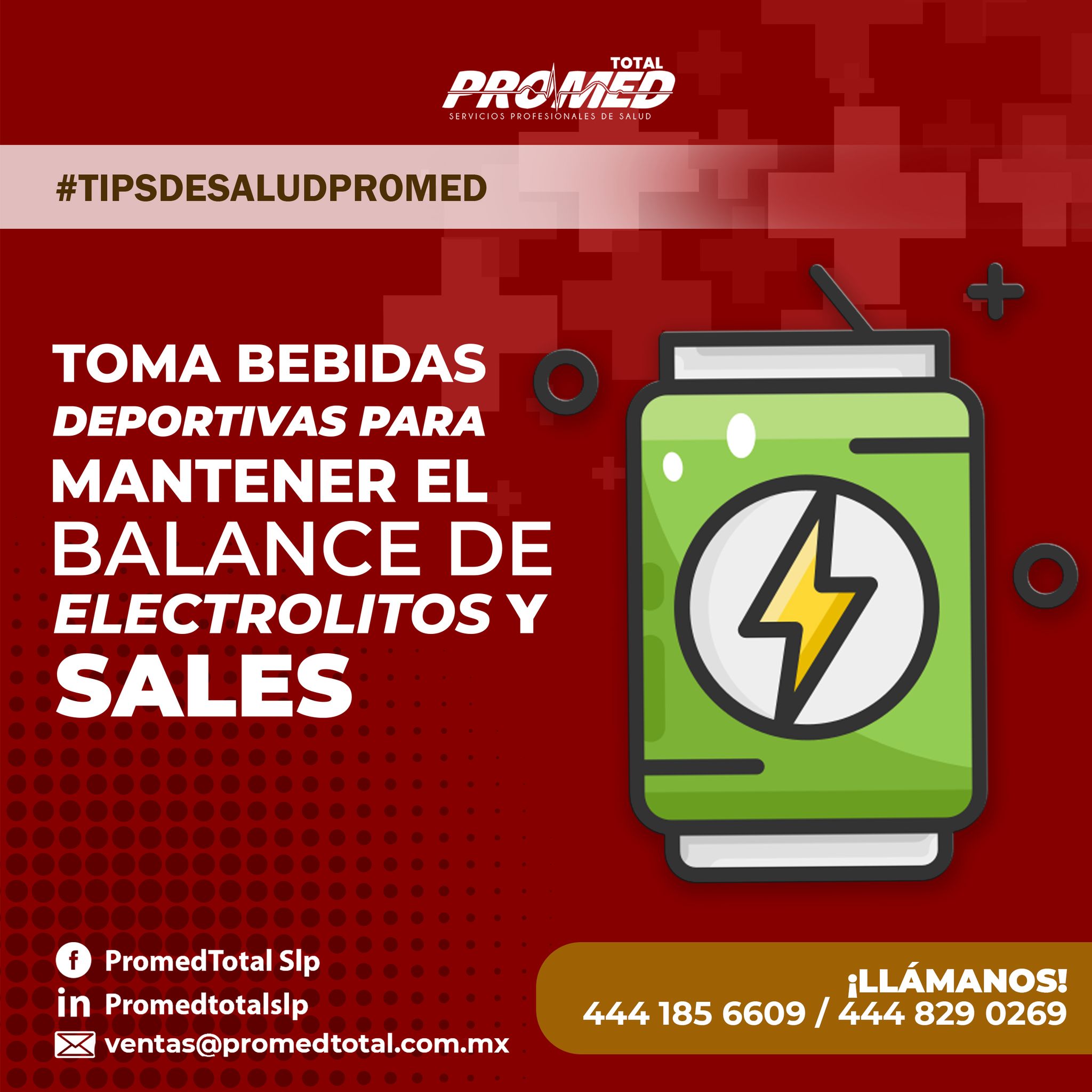 PromedTotal Slp - 🏀🎽 Las bebidas deportivas contienen... | Facebook