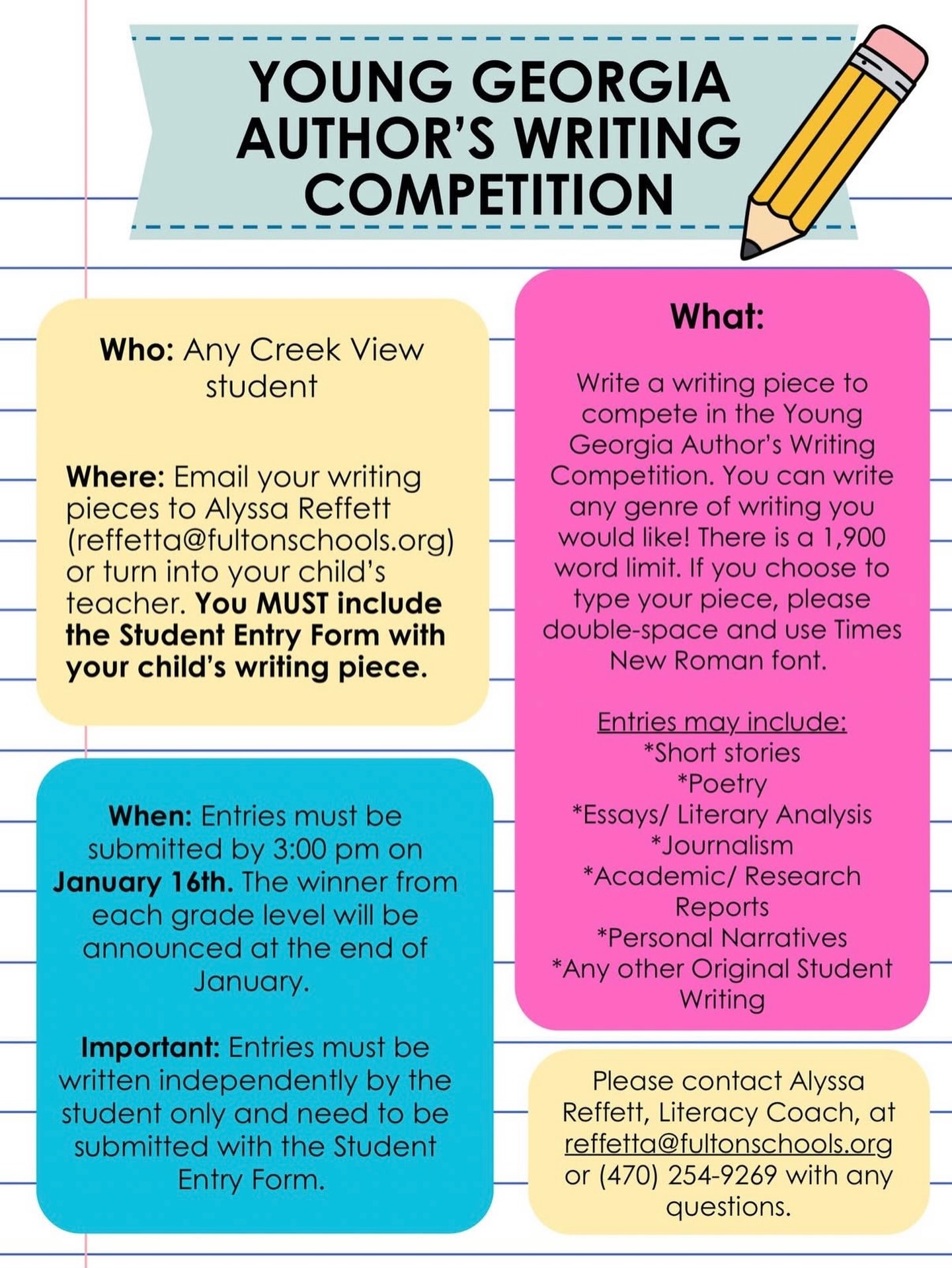 Creek View Elementary School PTA | Alpharetta GA
