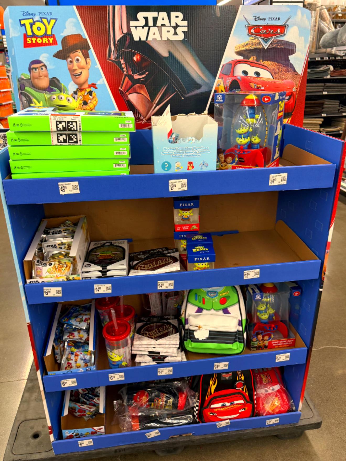 walmart has tons of Toy Story, Star Wars & Cars merch 😍 this is