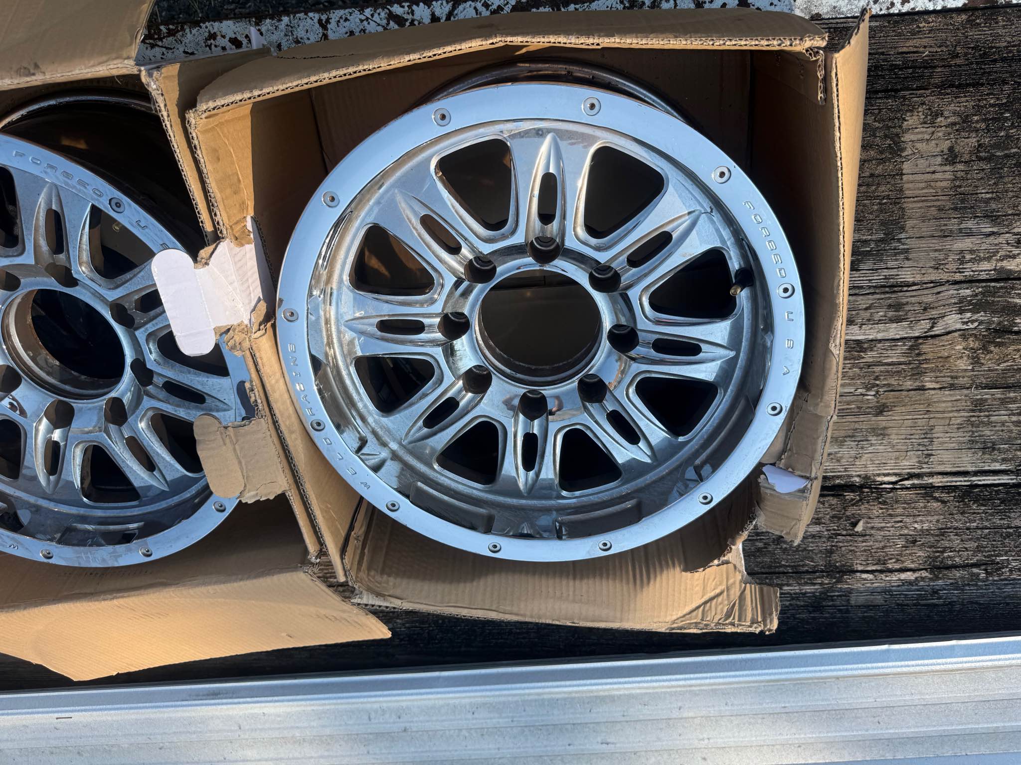 2 weld racing forged usa 1x8.5 8x170 - 6mm o/s 4.93