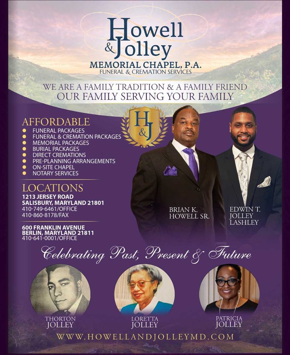 Howell & Jolley Chapel's Funeral Services